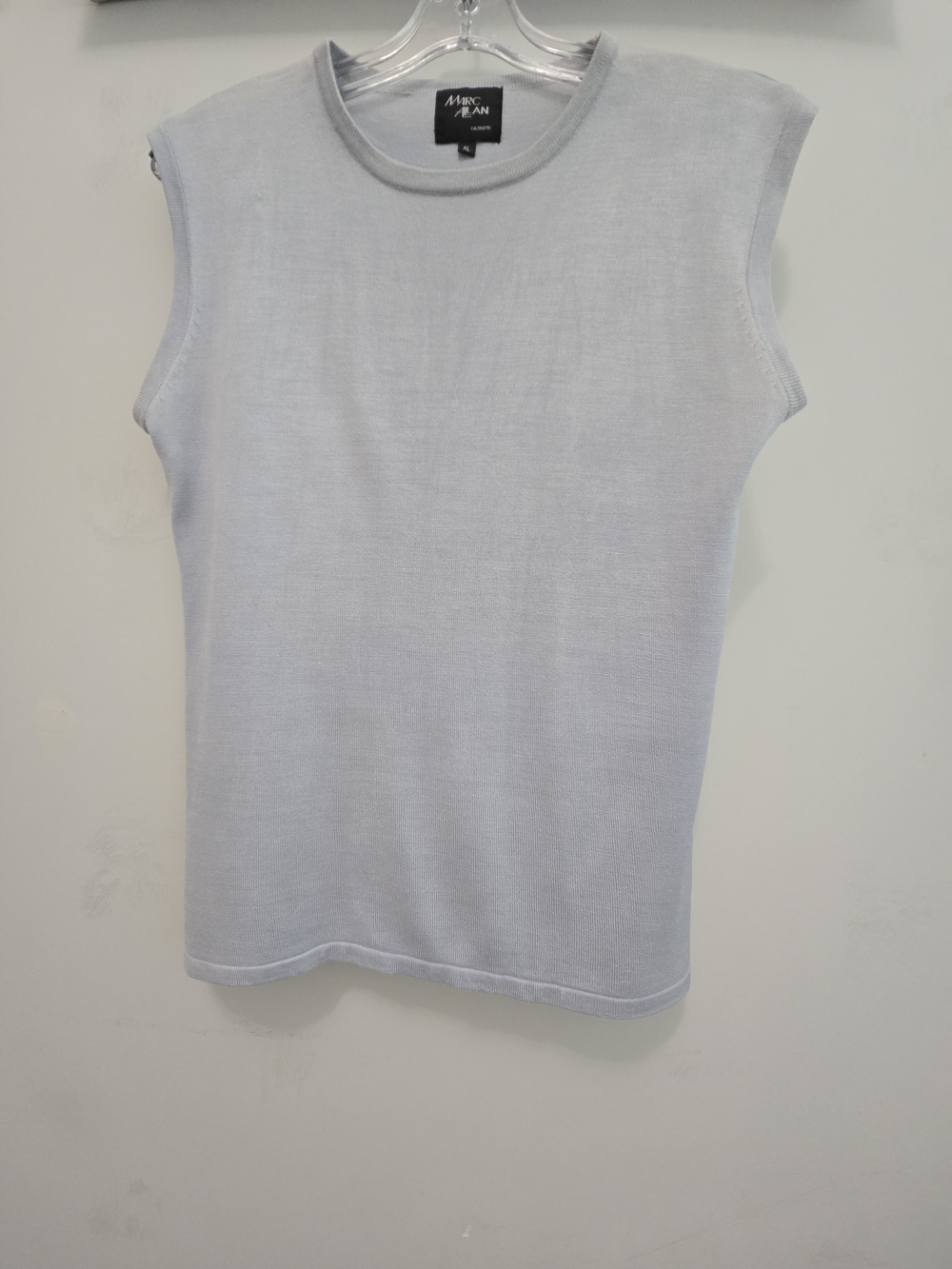 Marc Allan 100%SILK Sleeveless Tank Top in Light BLUE